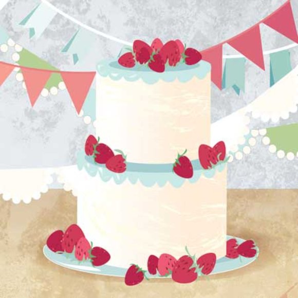 Birthday Cakes Pop-Up Treasures Greeting Cards - Picture 2 of 2